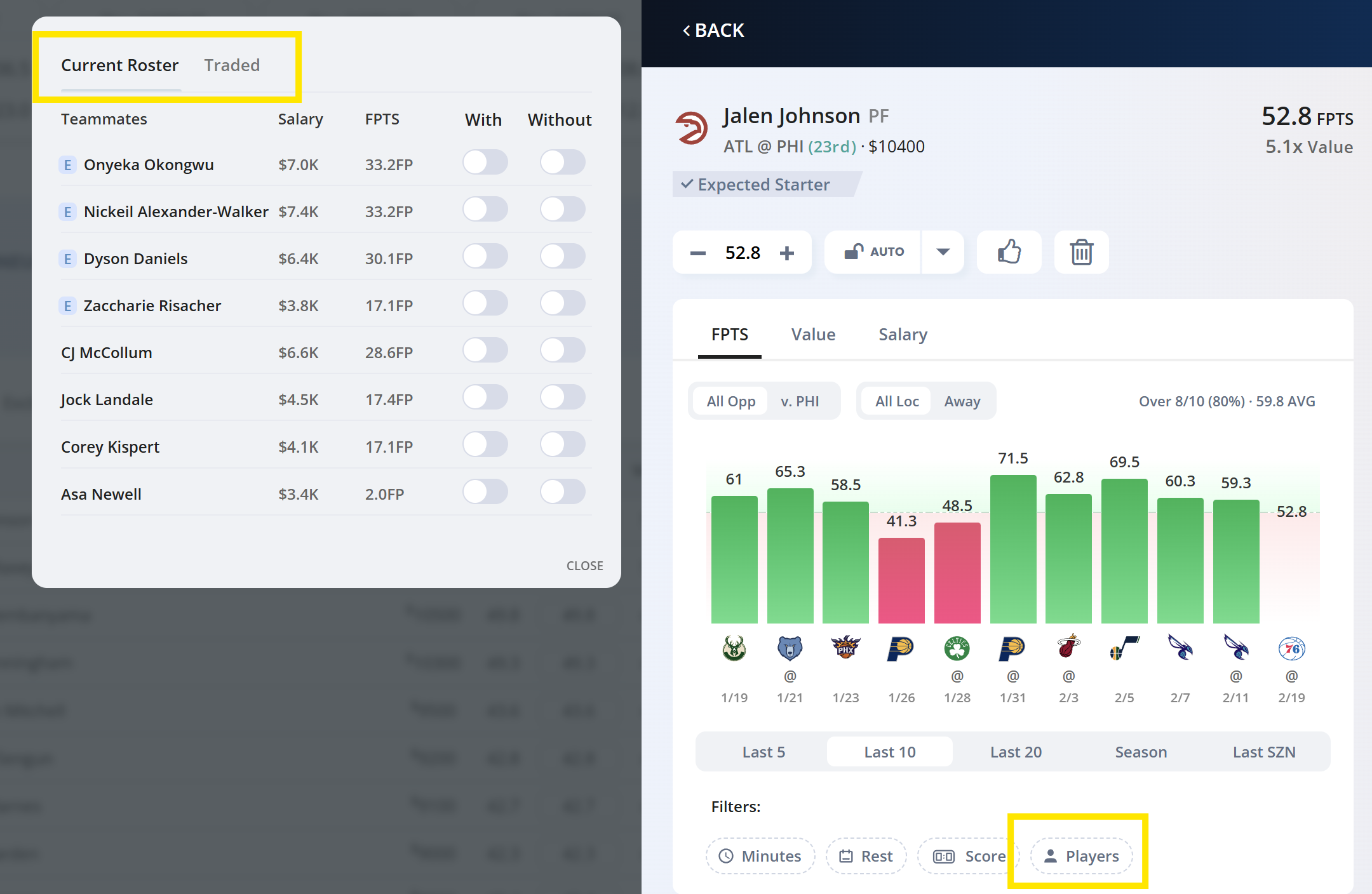 Adjust Max Lineup Ownership